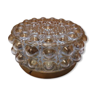 Amber glass bubbles ceiling lamp