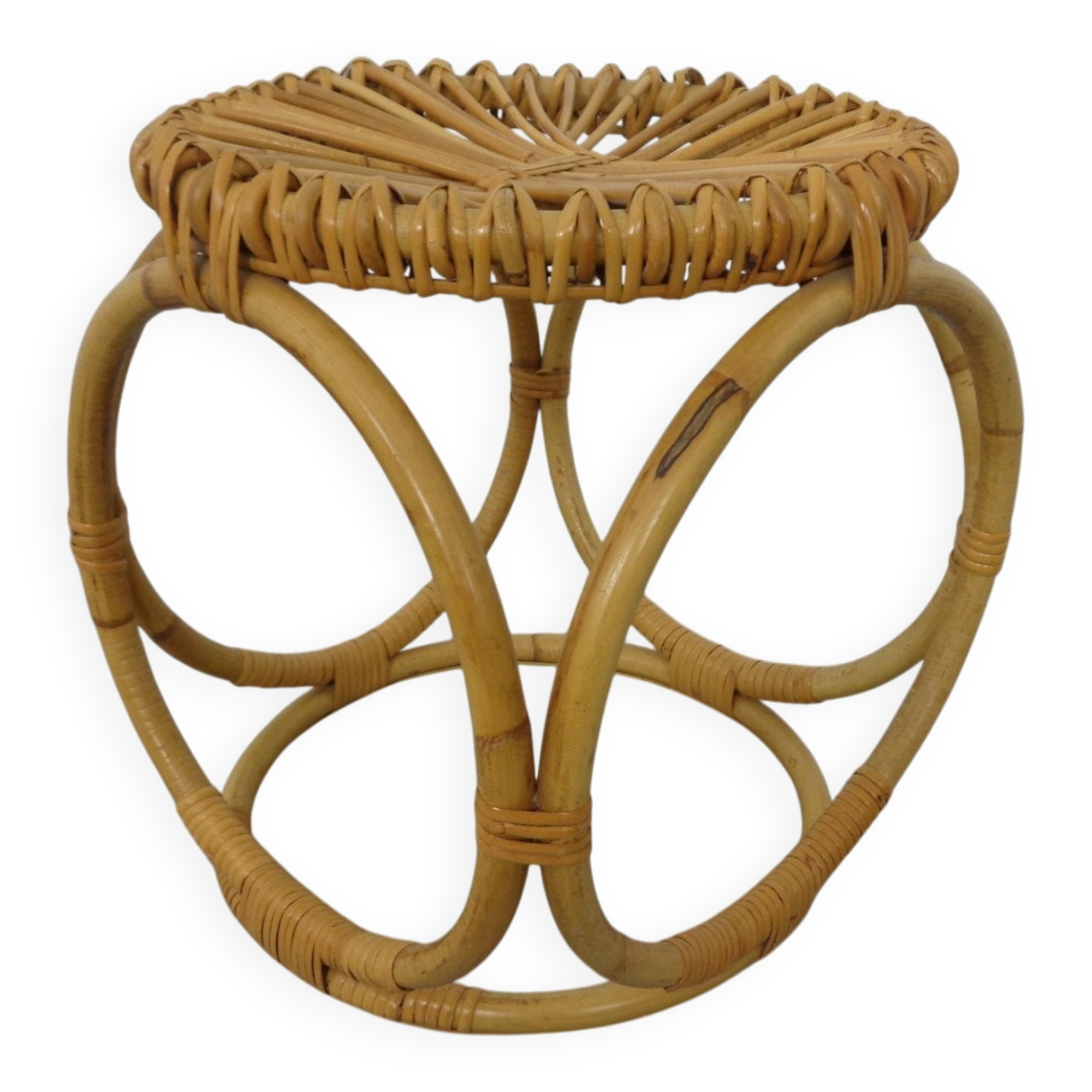 Bamboo Stool, Italy, 1960s