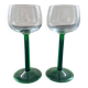 Pair of white wine glasses