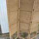 Vintage screen wicker rattan bamboo