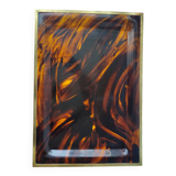 Lucite plexiglass tray in tortoiseshell style