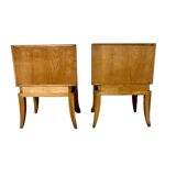 Pair of light wood bedside tables 1950