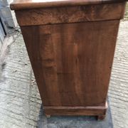 Louis Philippe style sideboard in solid walnut with 3 doors and 1 pull-out shelf.