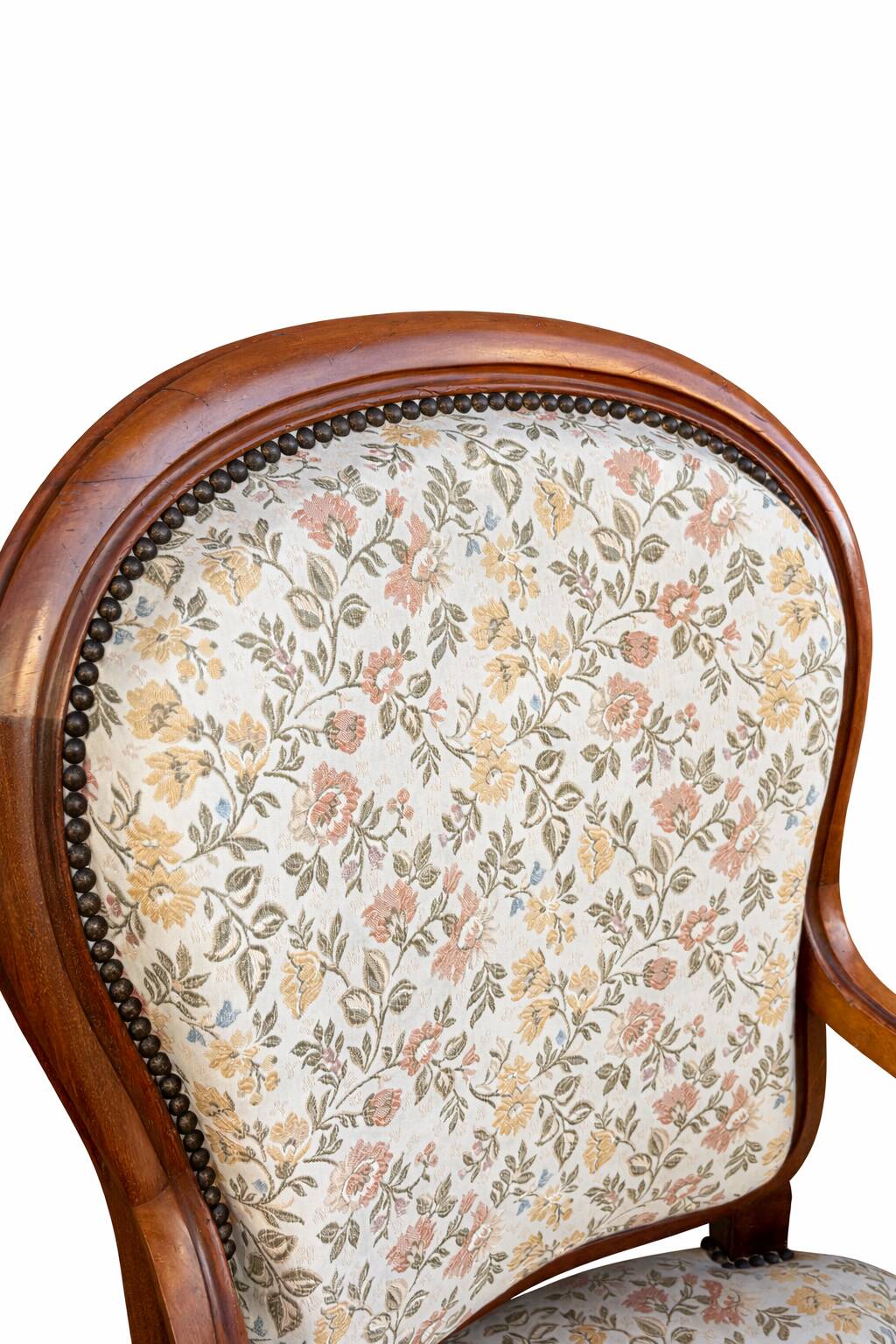 Paire de fauteuils Voltaire Louis Philippe en acajou, XIX Siècle