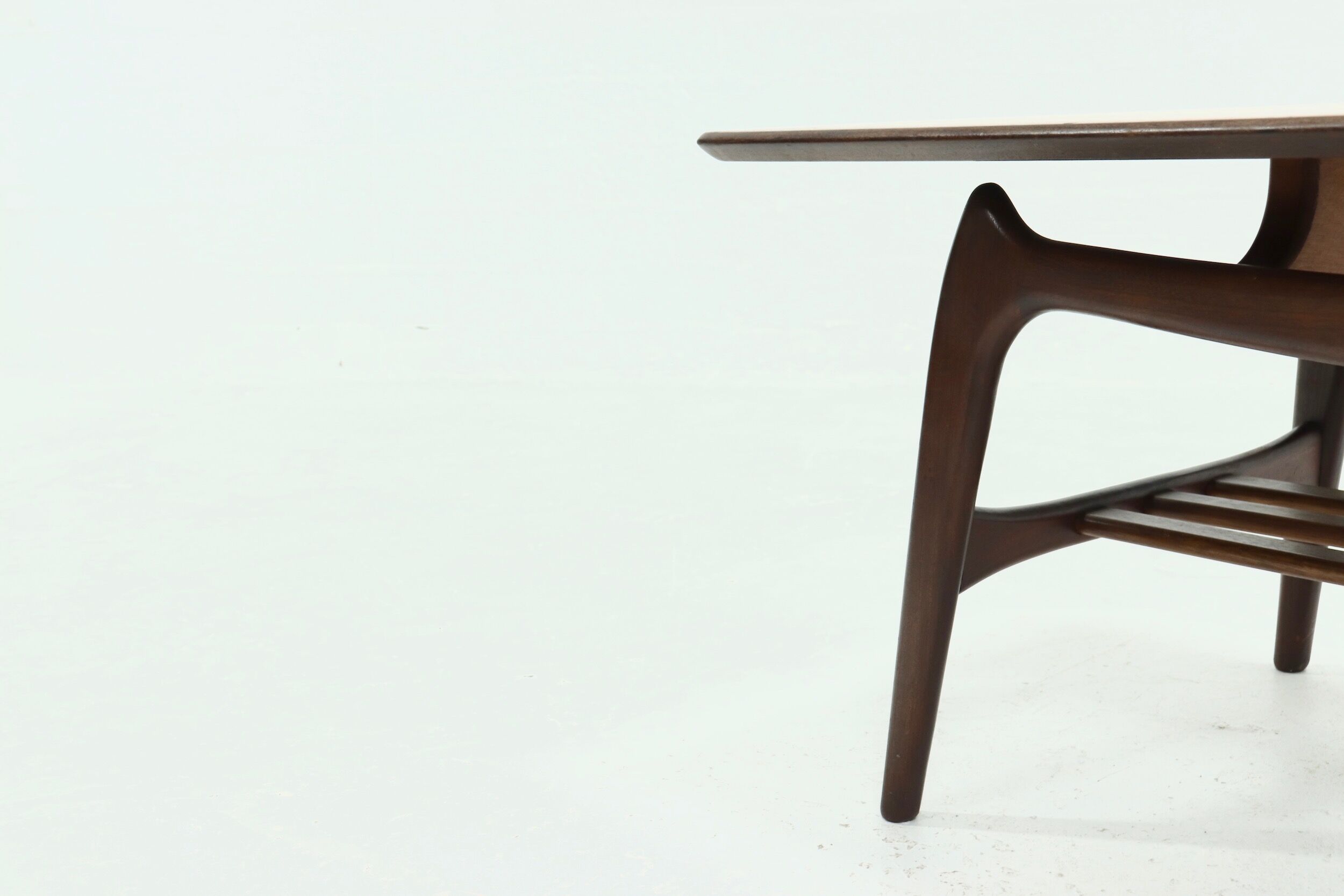 Teak coffee table by Louis van Teeffelen for WeBe 1950's