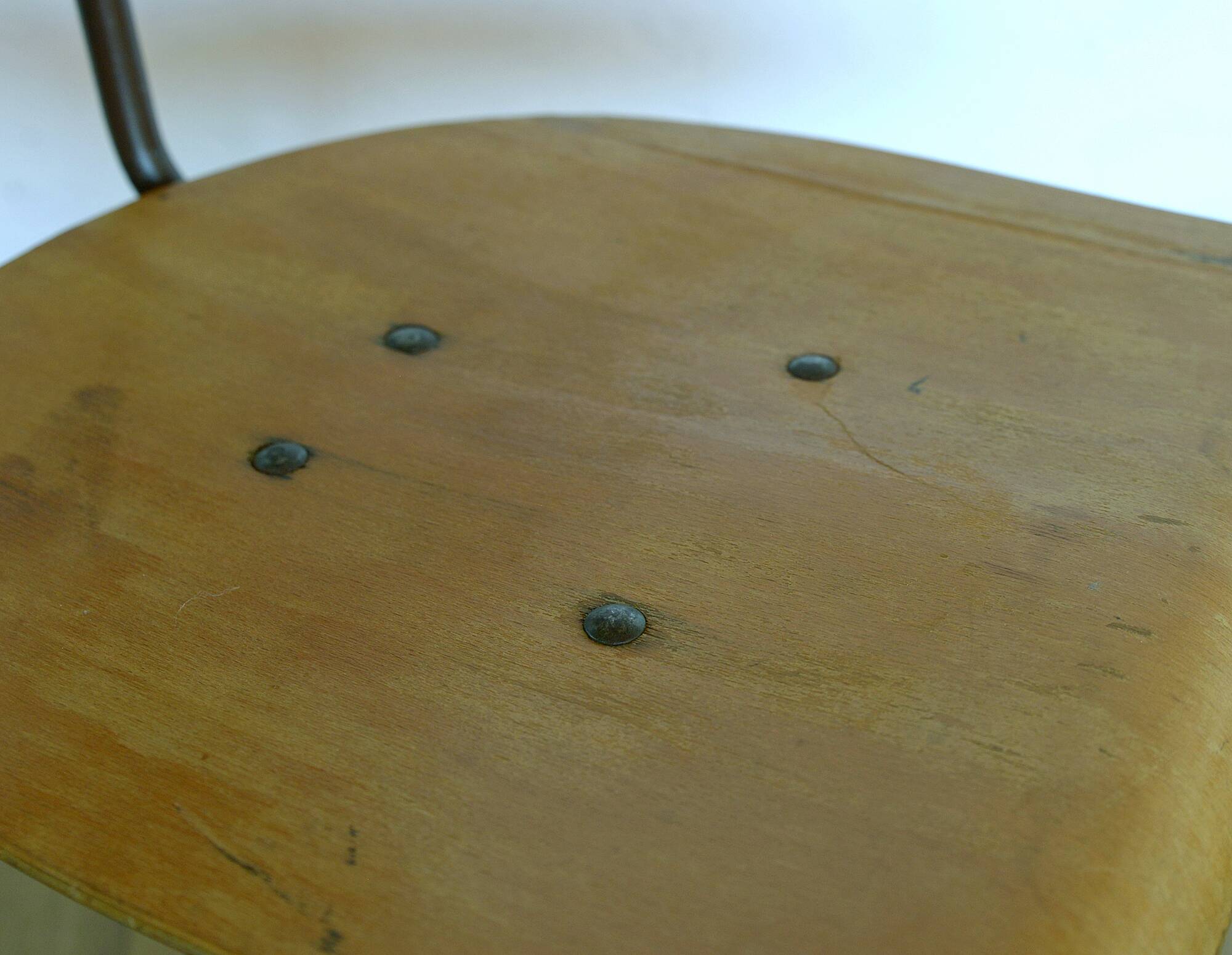 Vintage Office Chair Mid Century Desk Adjustable Swivel Wooden Chair