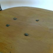 Vintage Office Chair Mid Century Desk Adjustable Swivel Wooden Chair