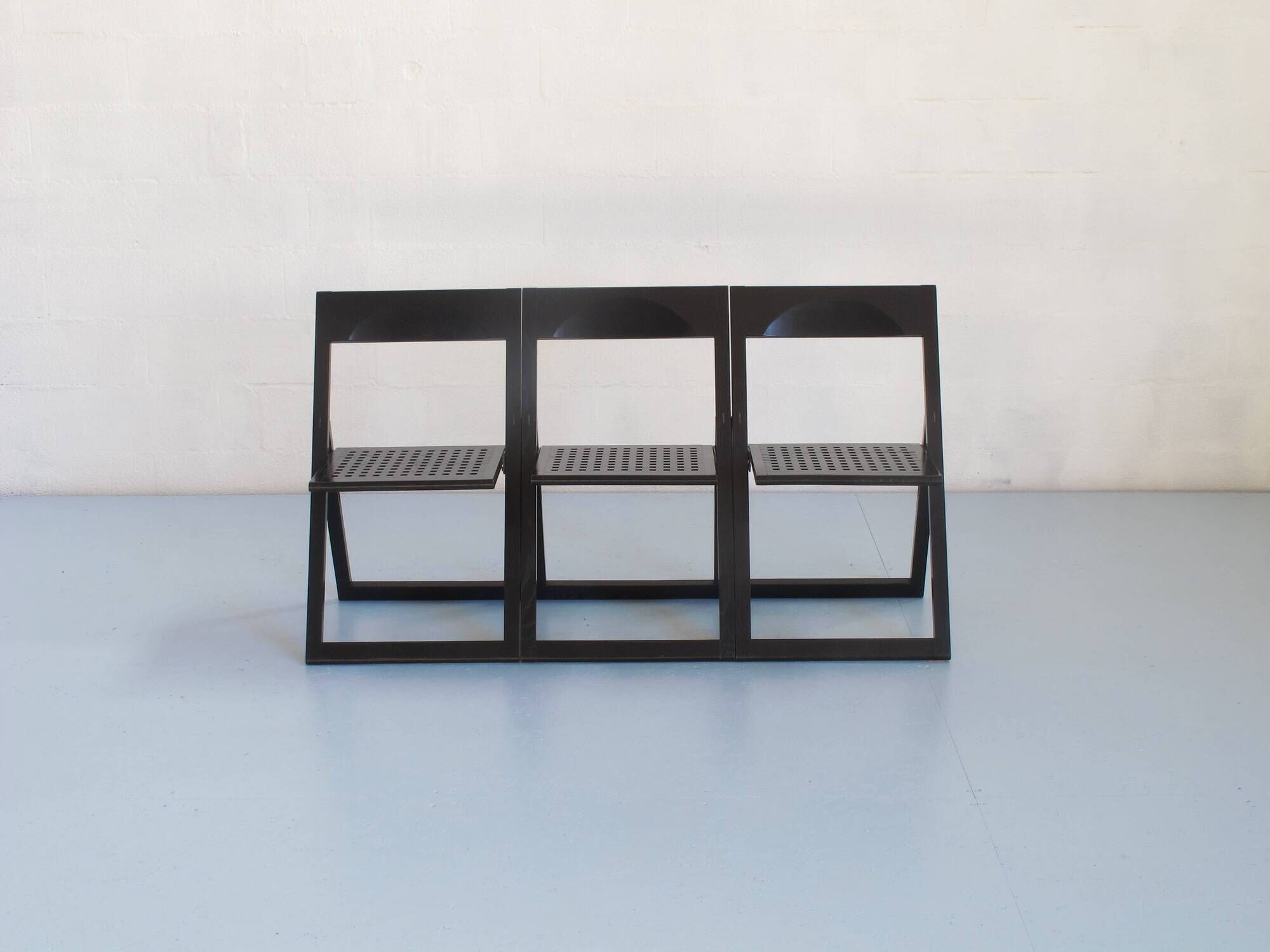 Three Pliaviva folding chairs by Marc Berthier and Alain Chauvel for Magis Italy 1980