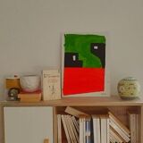 Signed abstract painting
