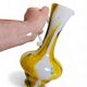 Vase en verre opalin blanc Cristallerie de Clichy, fait à la main en France