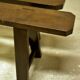 Pair of benches of oak farm.