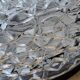 Glass and Bakelite 1960s ceiling lamp