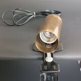 Parscot 1960s gold metal tube clamp lamp