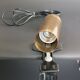 Parscot 1960s gold metal tube clamp lamp