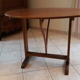 Table d'appoint ovale rabattable
