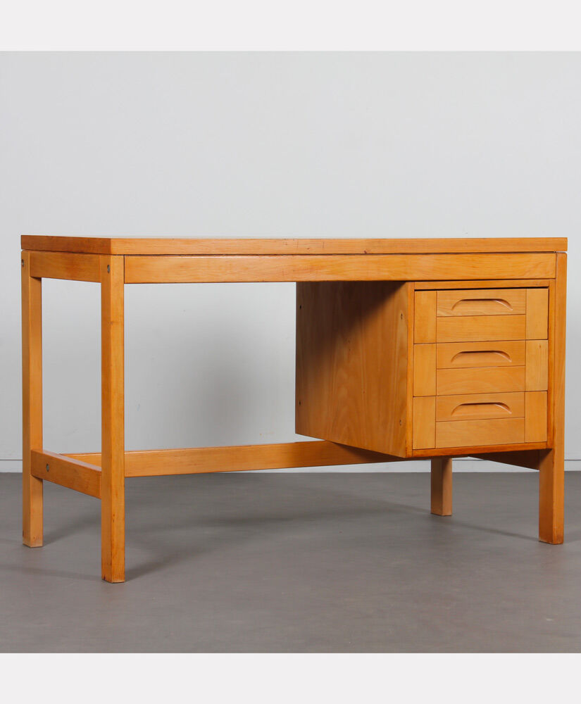 Vintage wooden desk from the 1970s