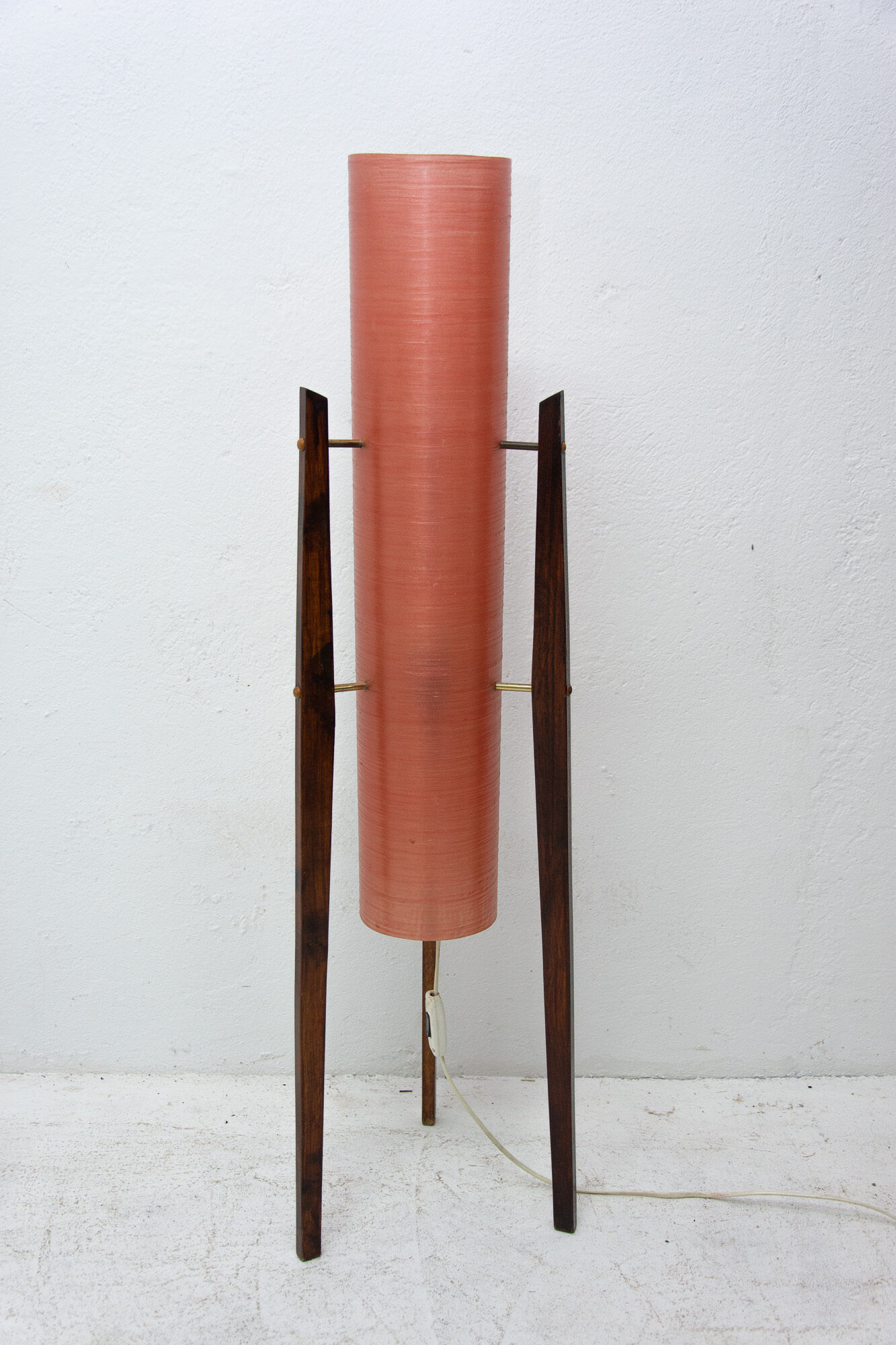 Mid century Rocket floor lamp, Brussels period, 1950´s, Czechoslovakia