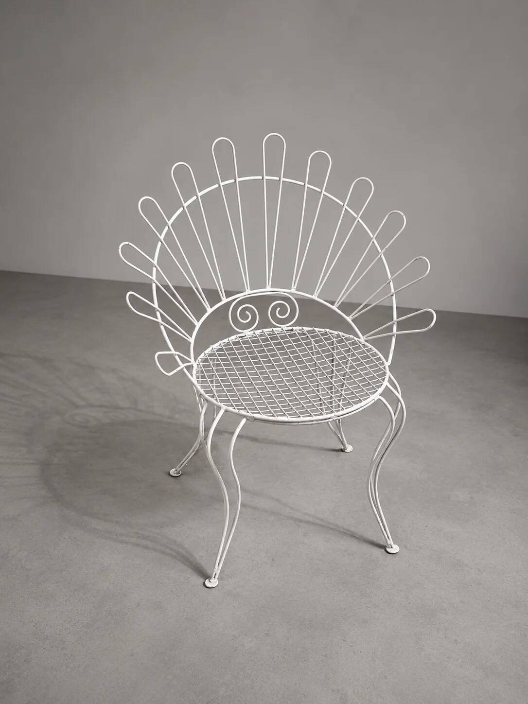 Wrought iron garden dining set, Italy 1960