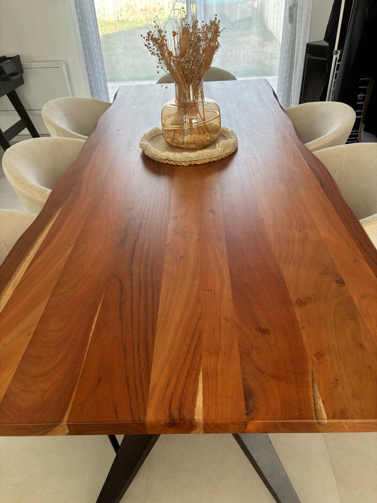 1 acacia wood table