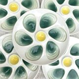 Assiettes à huitres salins France années 60