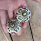 Retro door knobs in genuine sandstone