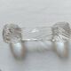 Set of 10 antique twisted moulded glass knife rests – Art Deco style