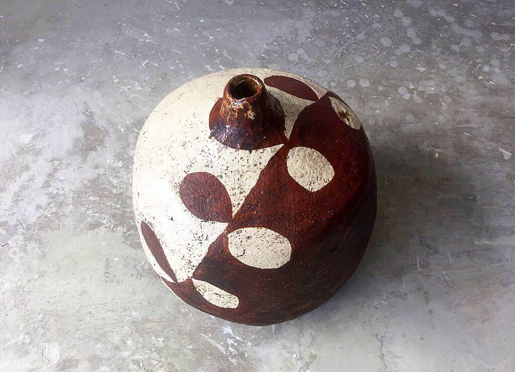 Vase italien en céramique, 1950
