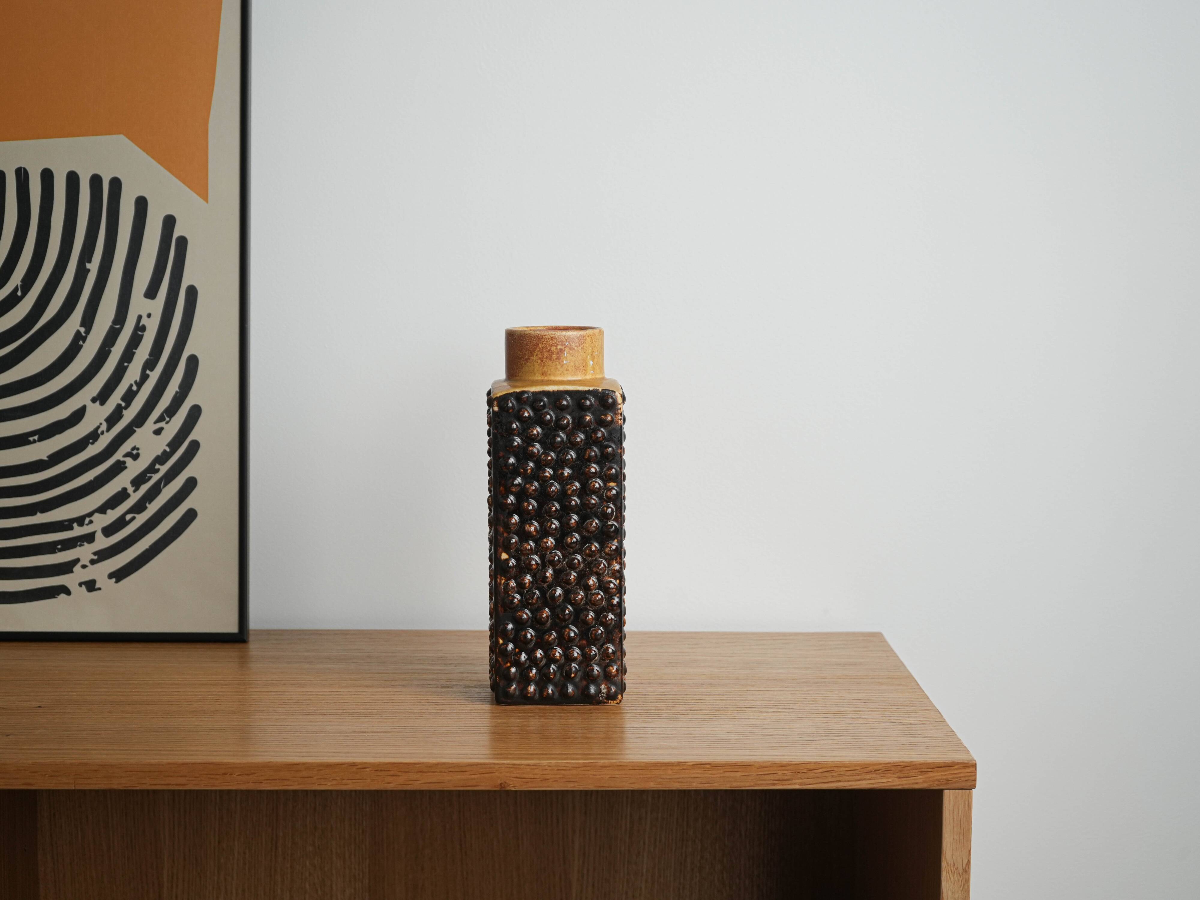 Ceramic vase, West Germany, 1970s, manufactured by P.M. Keramik