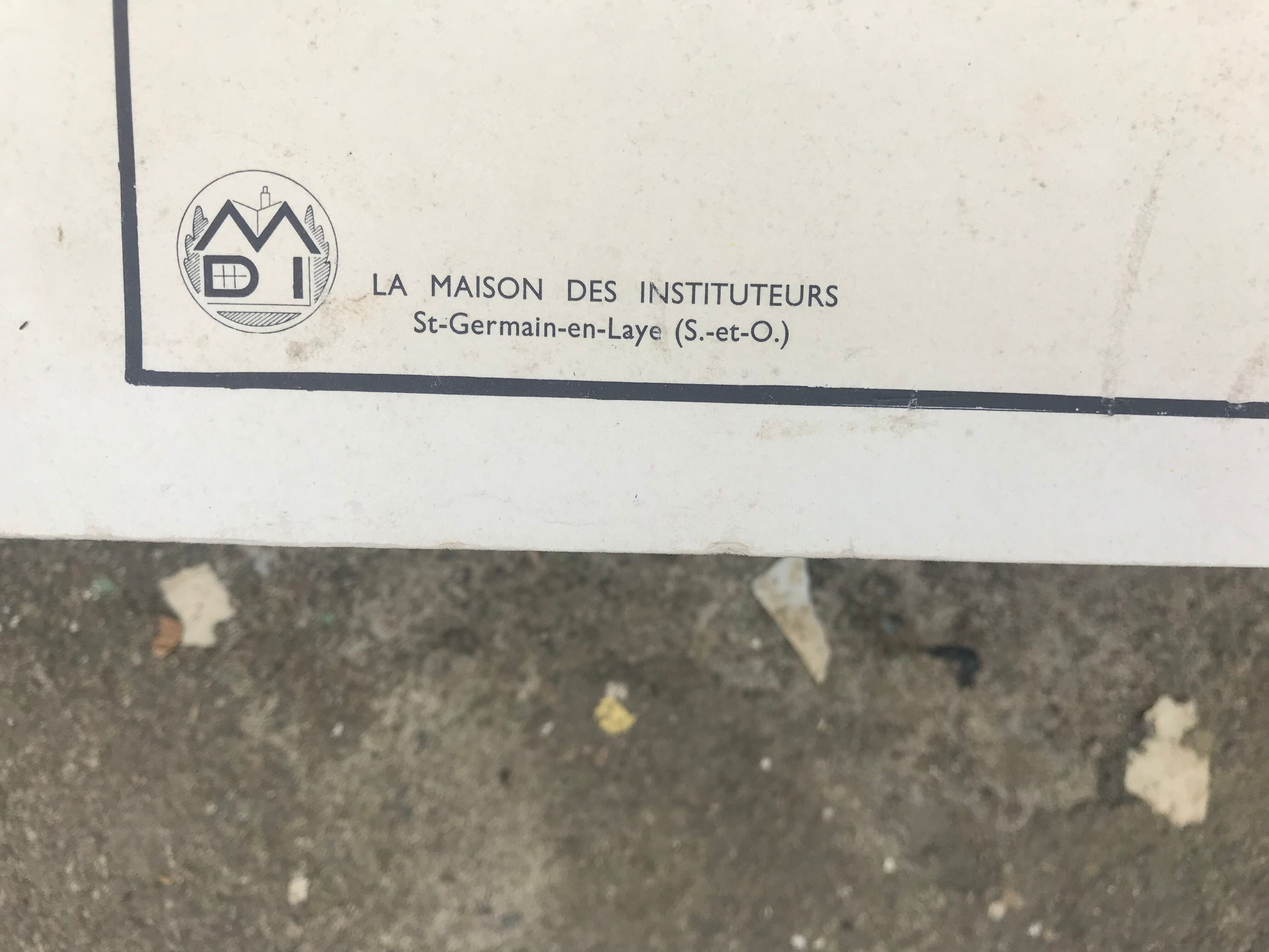 School poster on both sides