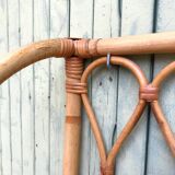 Vintage rattan shelf from the 60s
