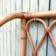 Vintage rattan shelf from the 60s