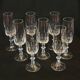 8 flûtes champagne en cristal taillé côtes plates