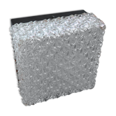 Glass square ceiling light by Erco 1970