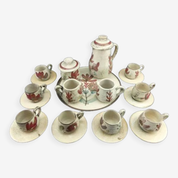 Gustave Reynaud, le Mûrier, Vallauris, coffee service 21 pieces