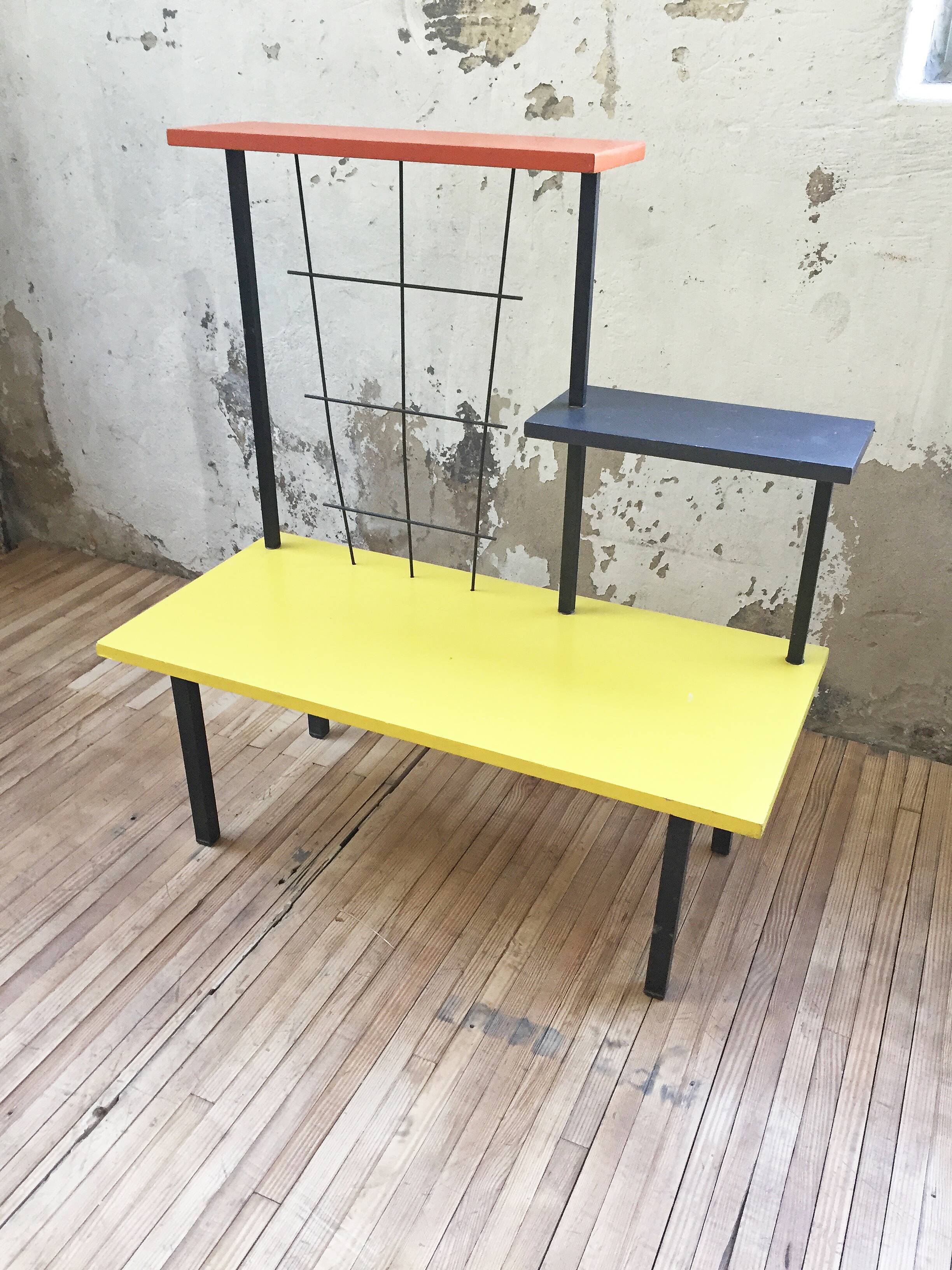 Plant shelf vintage door