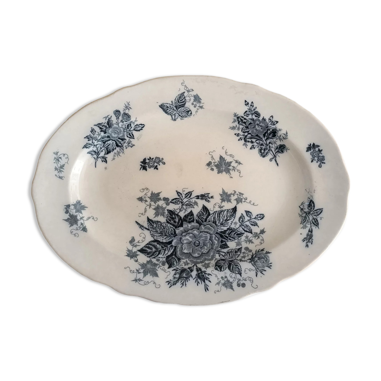 Large flat oval iron earth