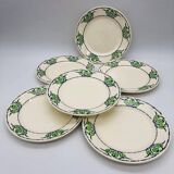 6 dessert plates Hippolyte Boulenger & Cie (HBC)