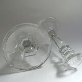 Glass candlesticks