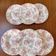 Set of 6 vintage plates in English earthenware.