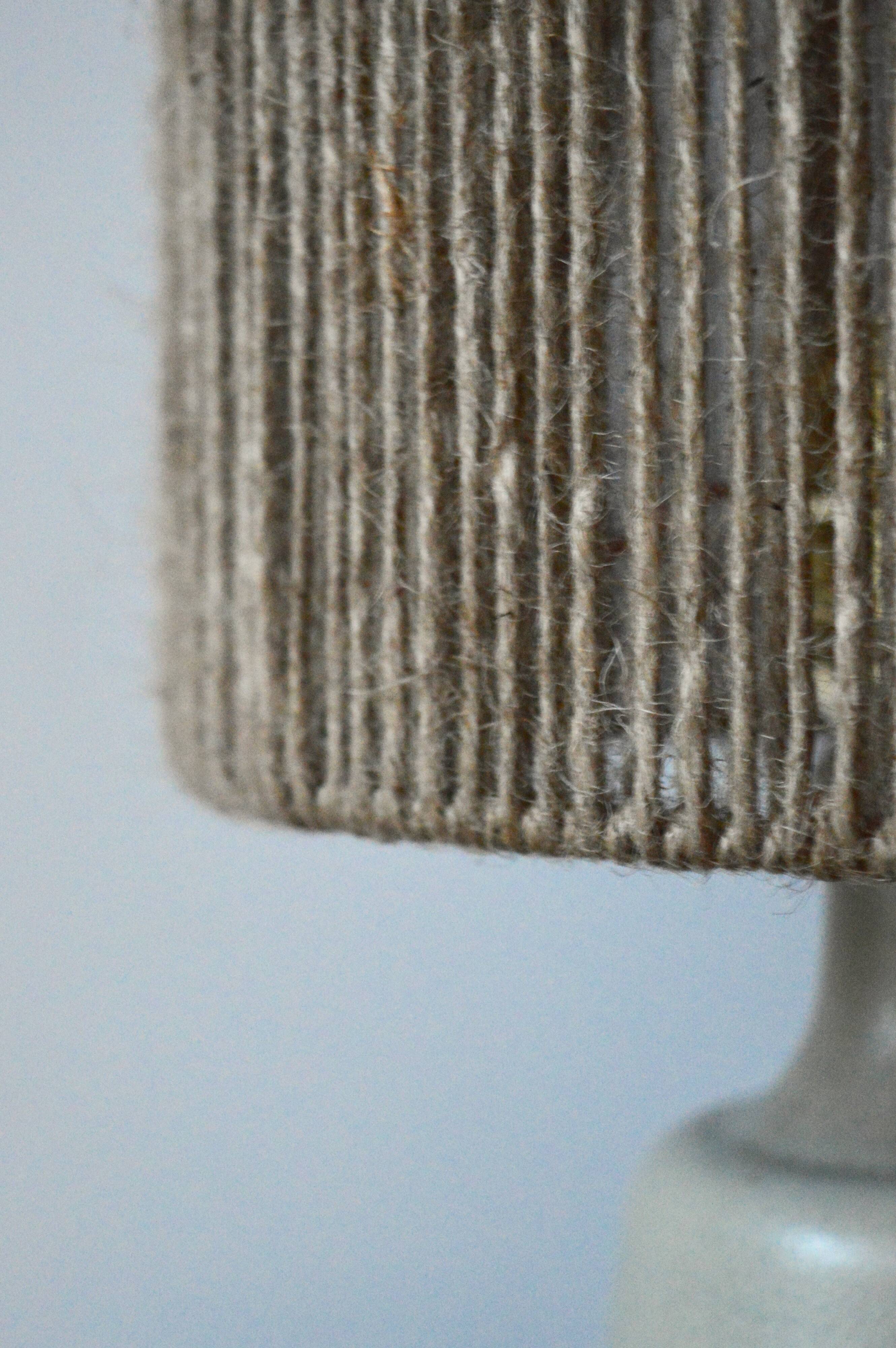 Rope and sandstone lamp