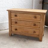 Commode à tiroirs en chêne massif