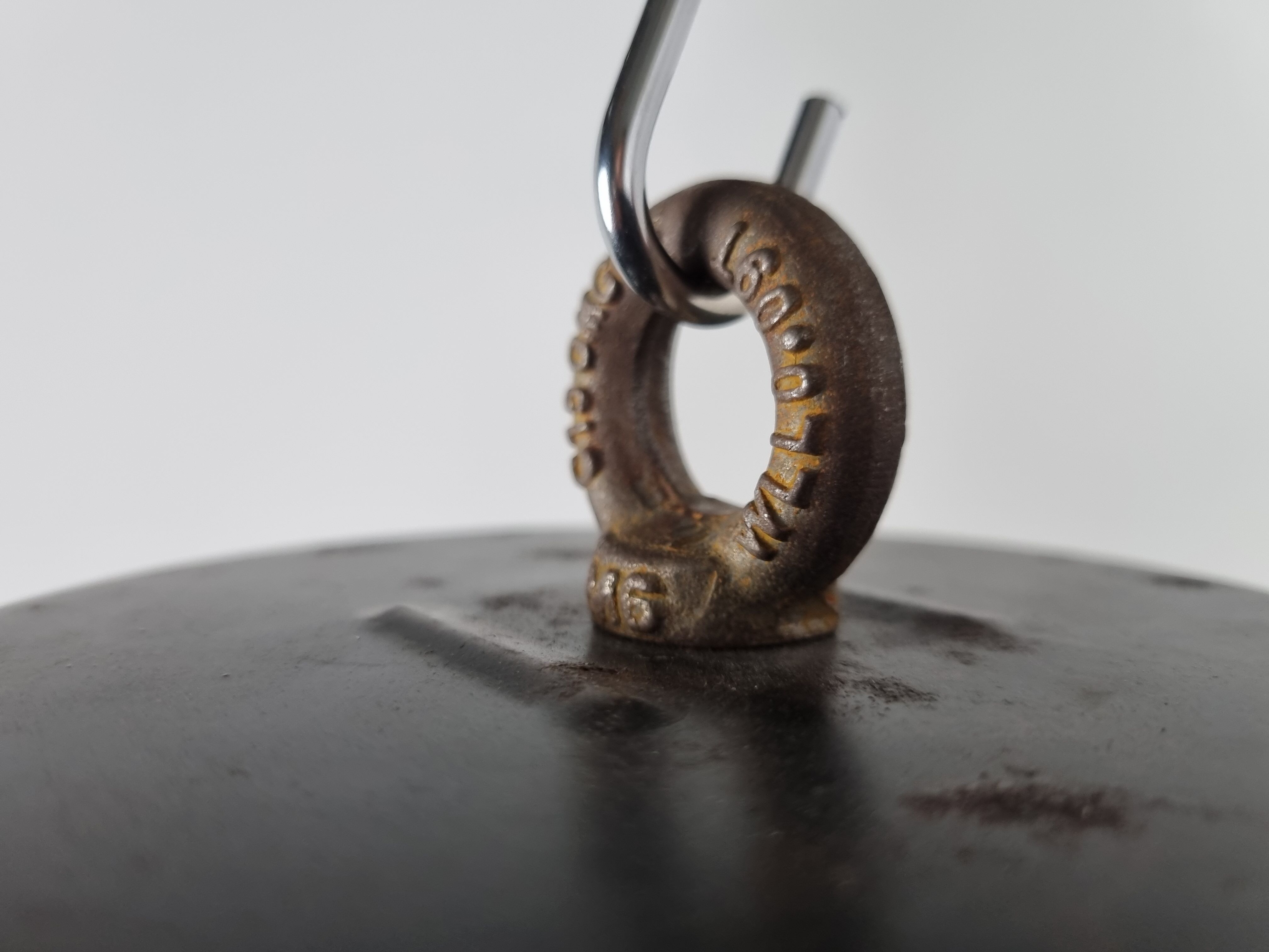 Industrial lamp with glass, 1930s