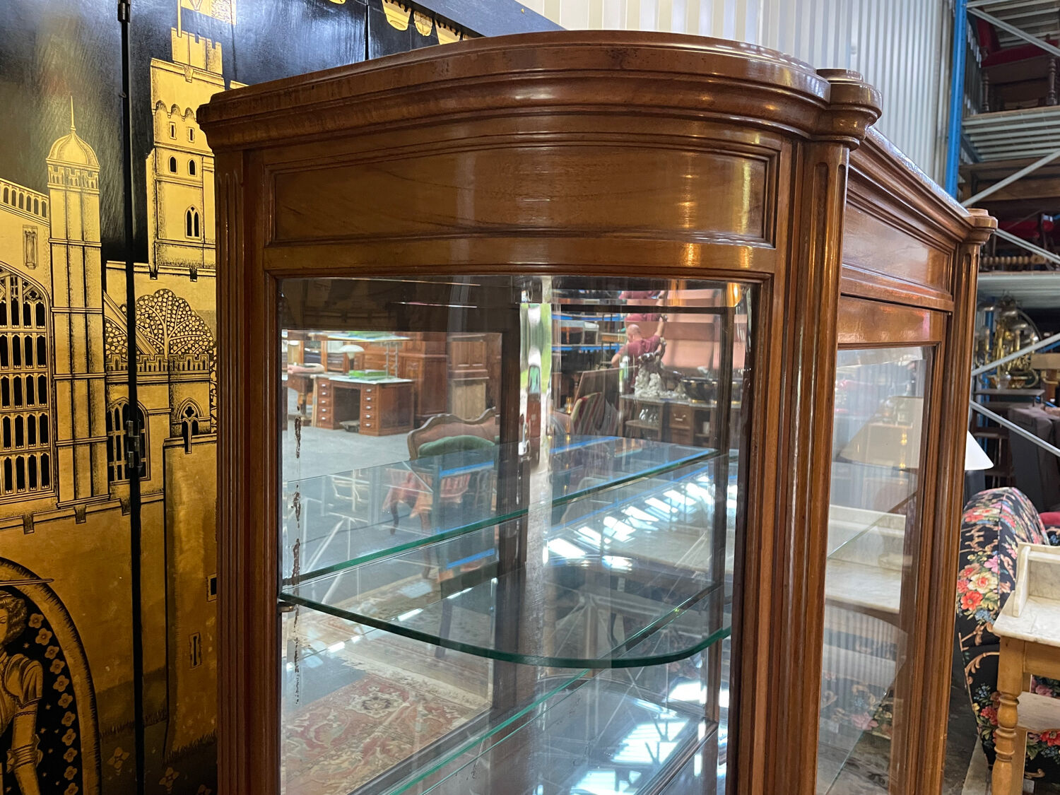 Vitrine en acajou de style Louis XVI