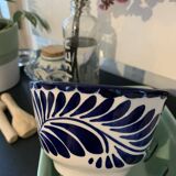 Vintage hard blue & white ceramic bowl - Anfora: art from Madagascar - TBEG!