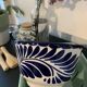 Vintage hard blue & white ceramic bowl - Anfora: art from Madagascar - TBEG!