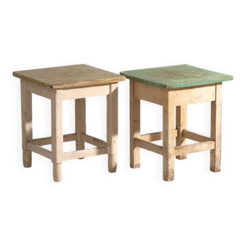 Antique pine bedside tables – Central Europe, circa 1940 #9