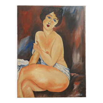 Tableau reproduction Amedeo Modigliani peinture sur toile