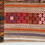 7x10 Multicolor Traditional Handmade Kilim Rug, 202x304Cm