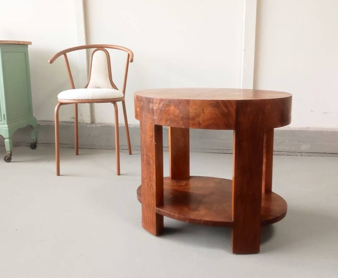 Art Deco rosewood pedestal table