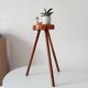 Brutalist tripod stool from the 1960s.